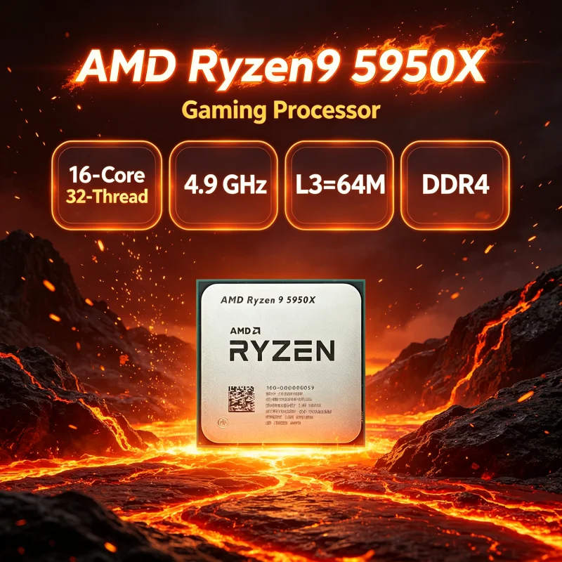 Amd Cpu Ryzen 9 - AMD Ryzen 9 5950X, mas sem