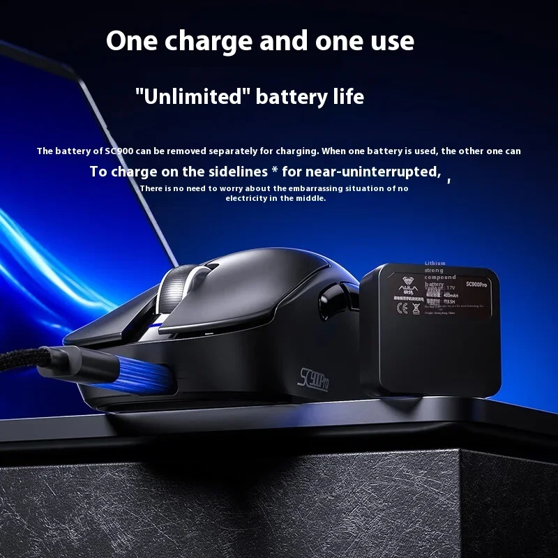Wireless Gaming Mouse - AULA SC900 Mouse Paw3950 Tri Mode