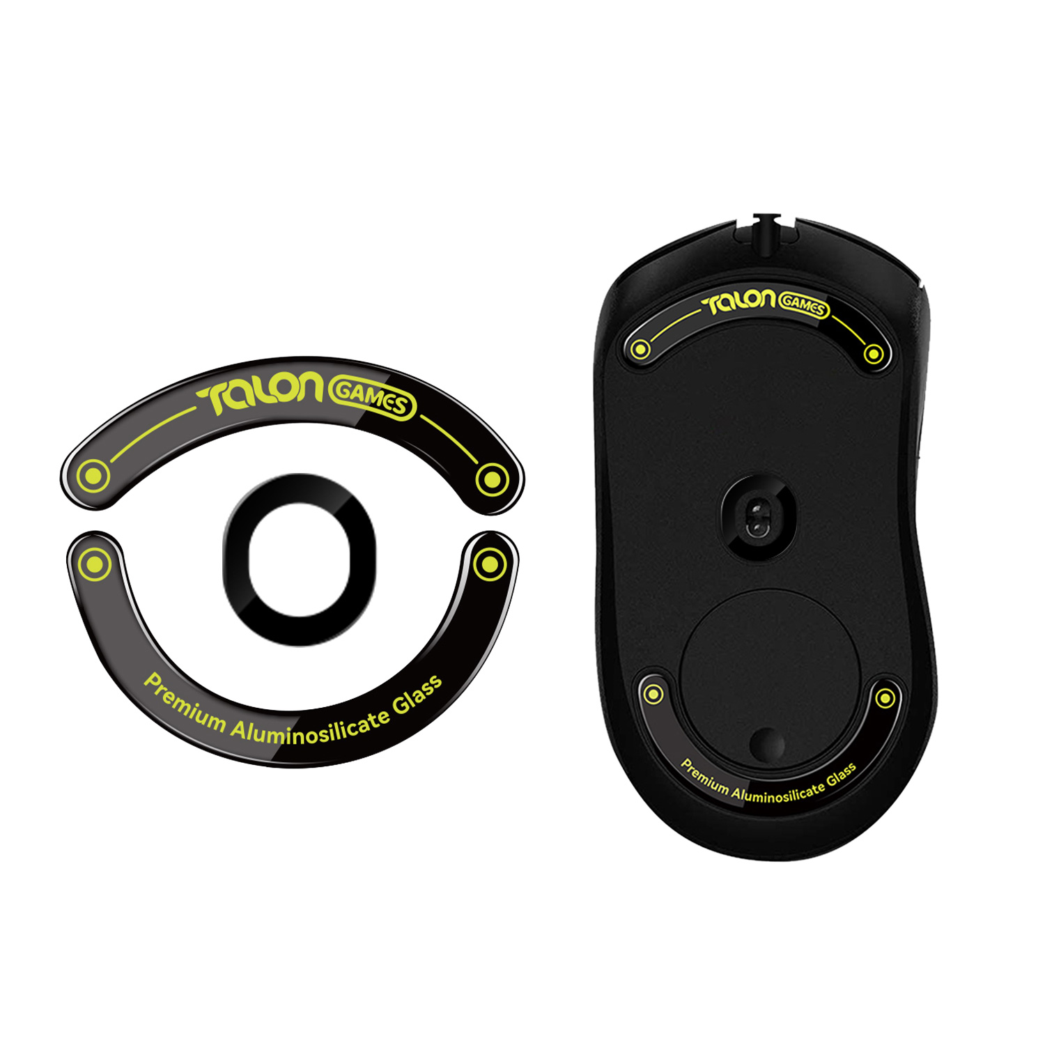 Wireless Gaming Mouse - TALONGAMES Pés de mouse de vidro