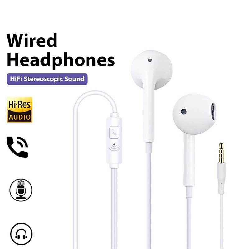Pc Gaming Earbuds - 3.5mm com fio fone de ouvido