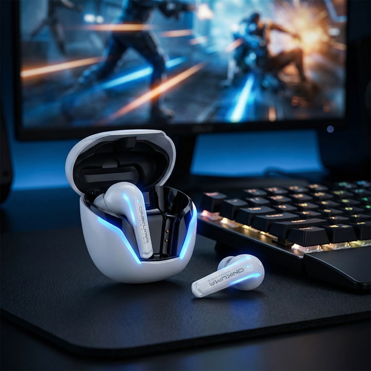 Pc Gaming Earbuds - Fones de Ouvido Sem Fio para