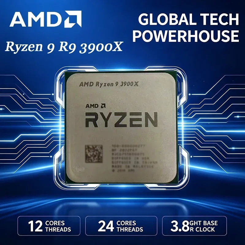 Processador AMD Ryzen 9 3900X, - Amd Cpu Ryzen 9 avaliação e preço