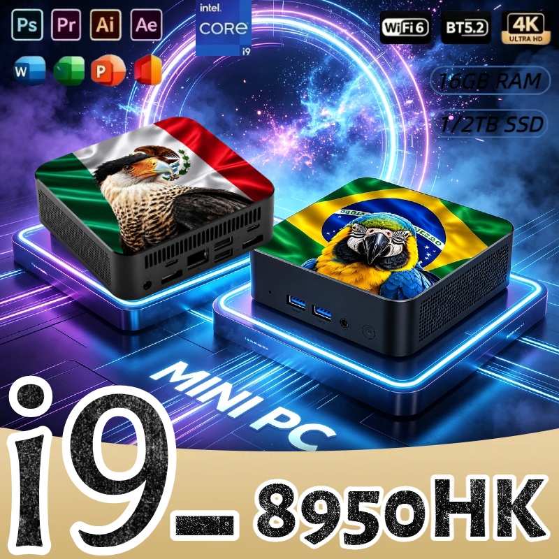 Mini PC Core i9-8950HK 16GB RA - Pc Gaming Portable avaliação e preço