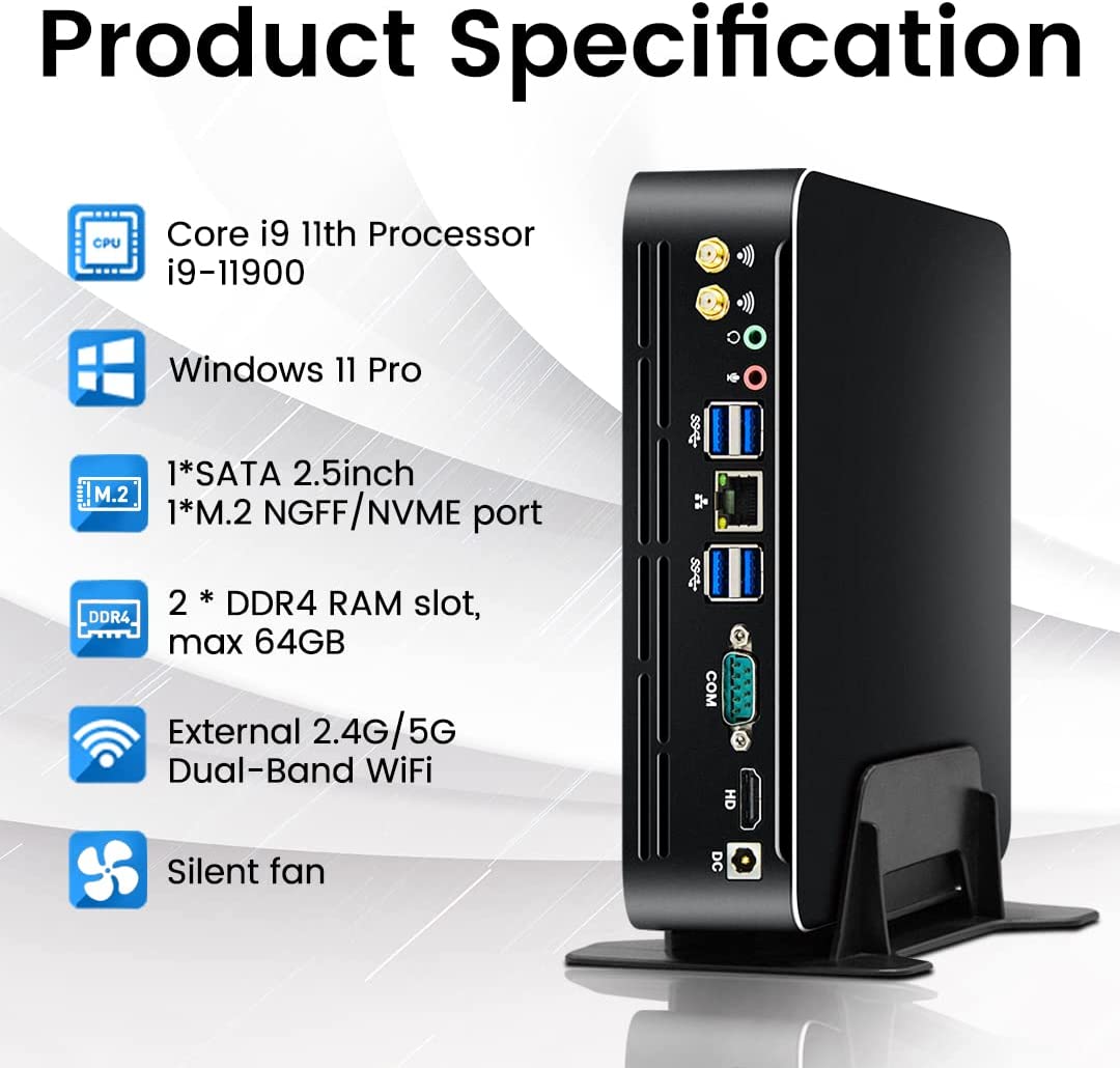 Partaker Mini PC Intel de 11ª  - Pc Gaming Intel Core I5 avaliação e preço