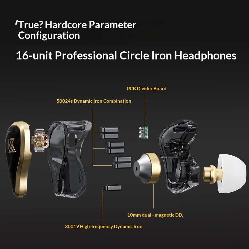 Fone de Ouvido KZ ZAS com Fio  - Pc Gaming Earbuds avaliação e preço