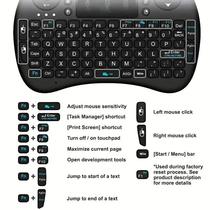 Mini teclado sem fio 2.4ghz, s - Wireless Gaming Mouse avaliação e preço