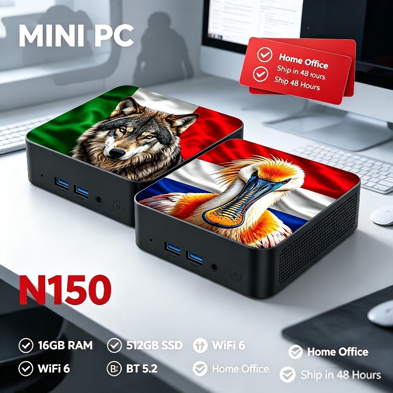 Novo Mini PC Intel Core N150 1 - Pc Gaming Portable avaliação e preço